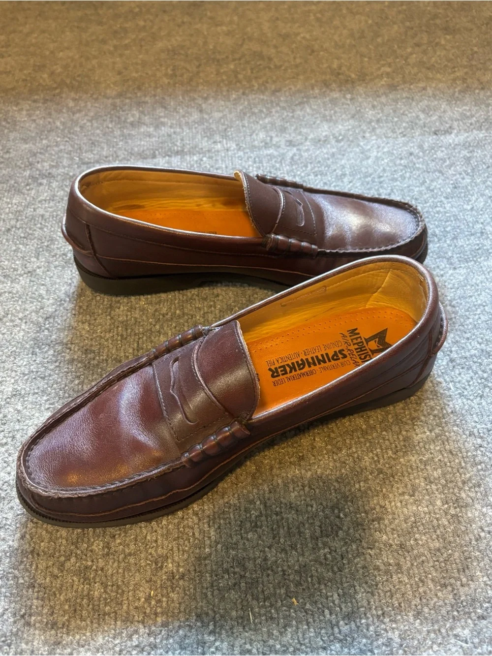 MEPHISTO Air Relax Spinnaker Brown Leather Slip On Loafers Men’s Size 11 US